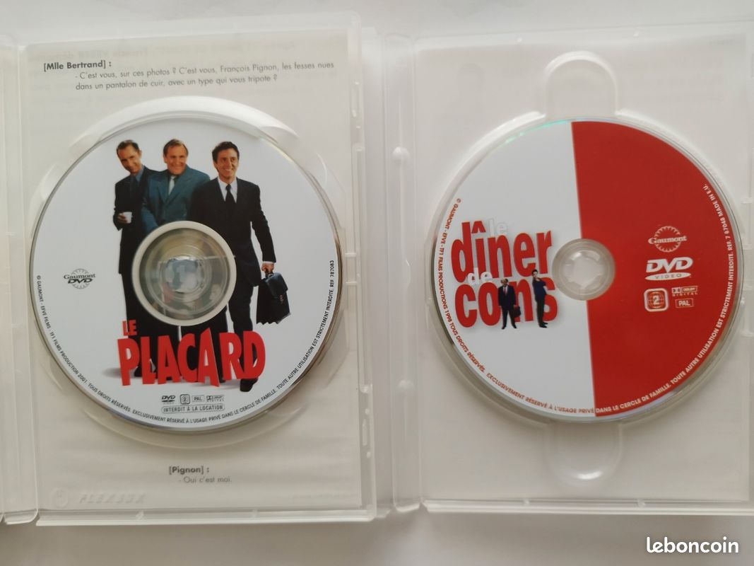 DVD Coffret comprenant Un DINER de CONS et le PLACARD (image 3)