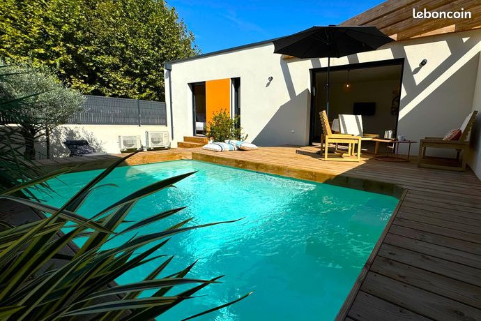 Maison T2 d’Exception avec piscine et jardin pour investisseur