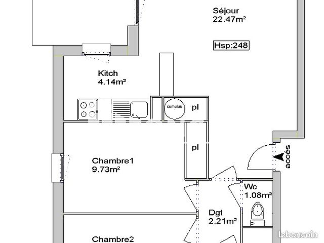 Appartement 3 pièces 52 m² · à Aucamville · 52 m² · 730 €/mois