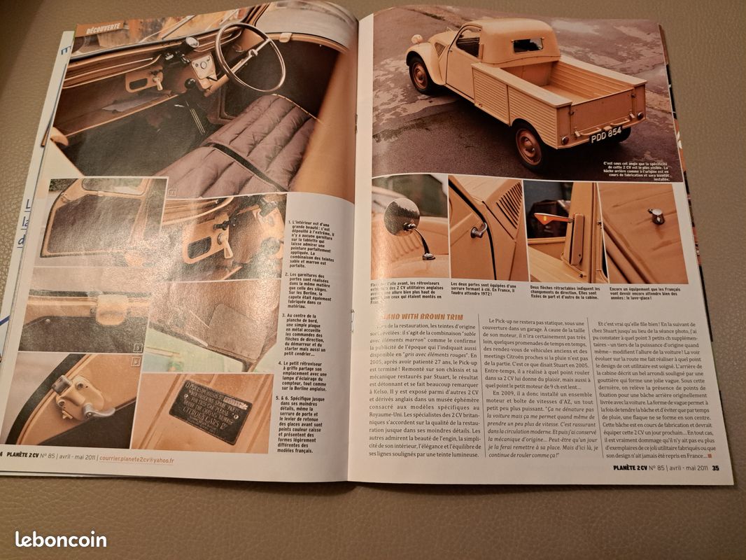 Magazine automobile Planète 2 cv n° 85 avril-mai 2011 (image 3)