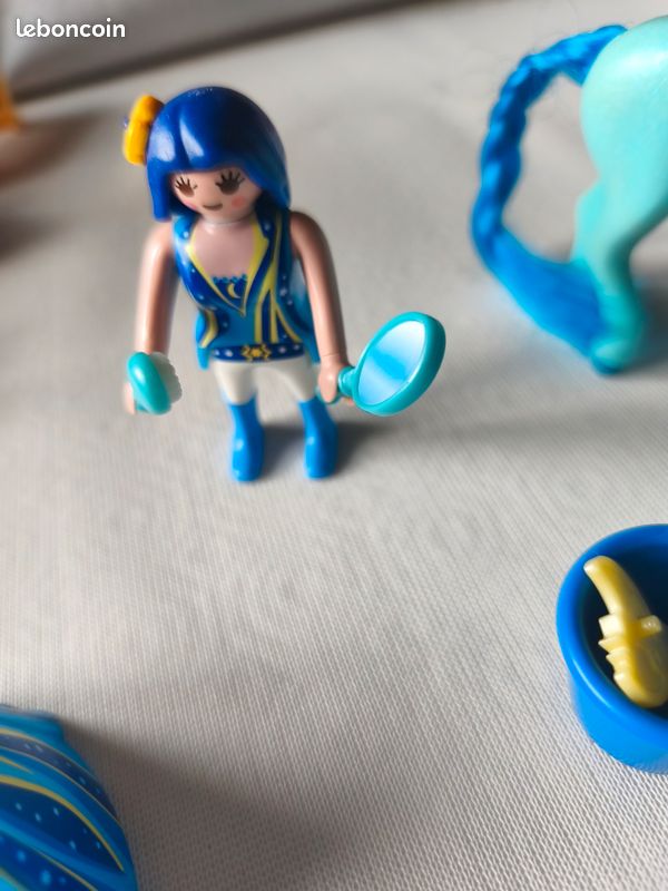 Playmobil princesse bleuet avec cheval à coiffer 6169 (image 7)