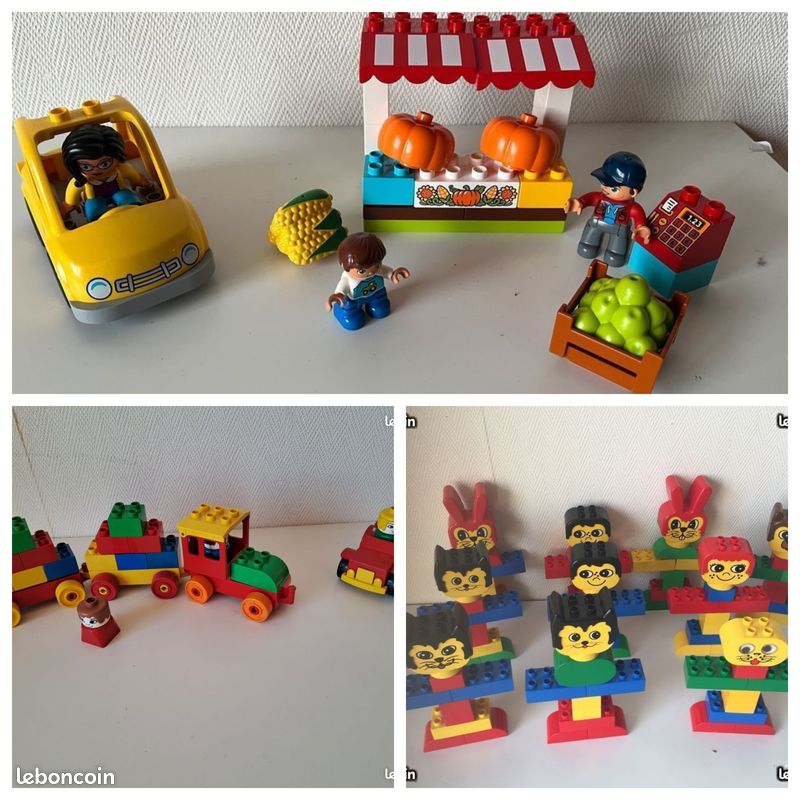 3 lots de Duplo ( marché, train, grosses têtes ) (image 1)