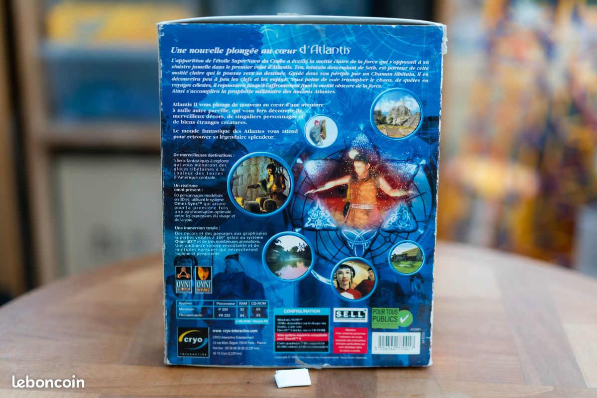 Jeu PC big box - ATLANTIS II - Complet - Jeux vidéo