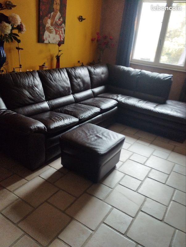 Vend canapé cuir (image 2)