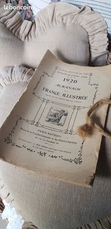 Ancien Almanach 1920 shabby vintage (image 8)