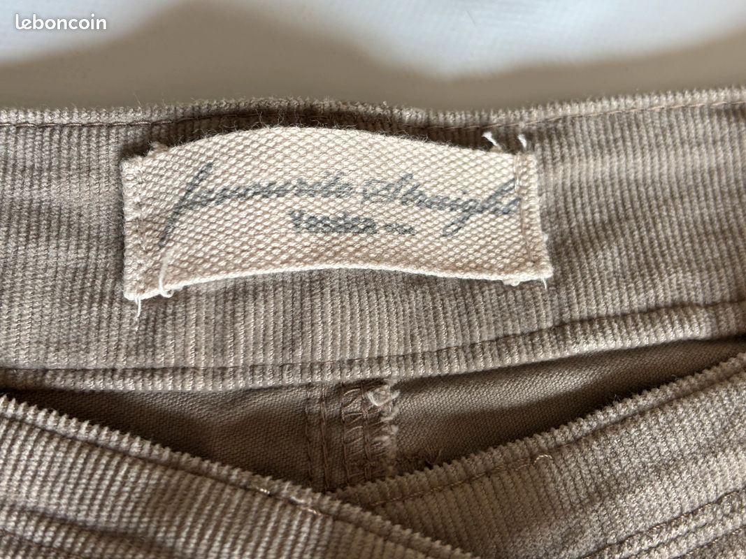 Pantalon en velours côtelé fin – Yessica – taille 42 - jamais porté (image 8)