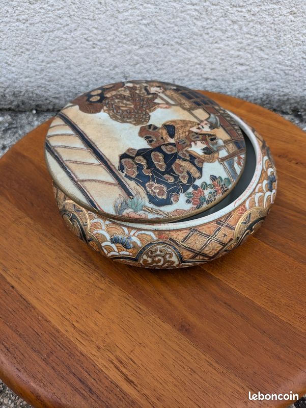 Bonbonnière Céramique Satsuma Japonaise vintage (image 5)