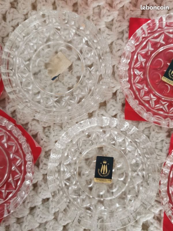 6 sous verres en cristal (image 4)