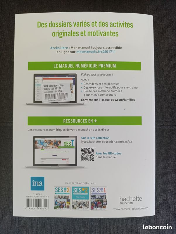 Livre SES Terminale Hachette (image 2)
