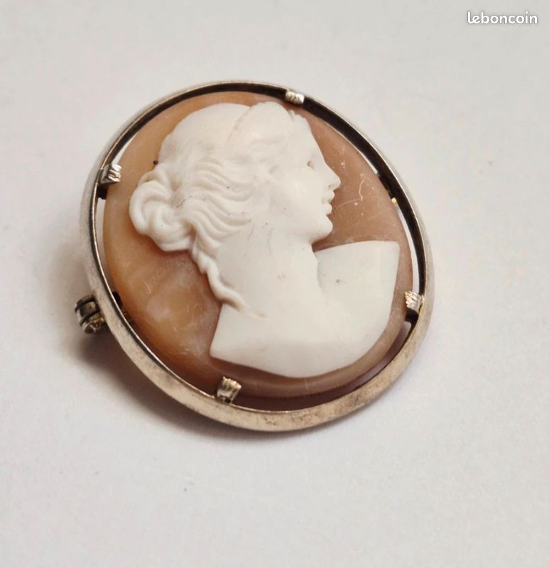 Broche Gucci Broche Porte-photo Ancienne En Argent Massif - Bijou Vintage Unique Et Superbe Bagues Anciennes Art Deco