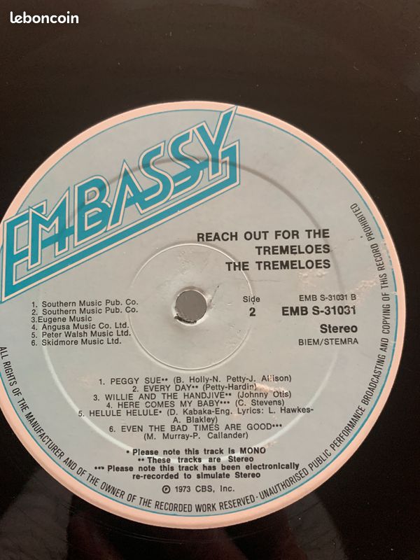 The Tremoloes- 1973 -Reach Out For The Tremoloes (image 10)