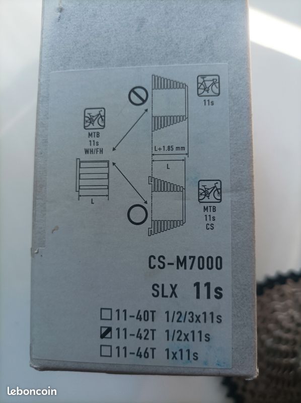 Cassette Shimano SLX CS-M7000 11 Vitesses - 11-46 Dents, Neuve, Pour VTT, Fabriquée Au Japon