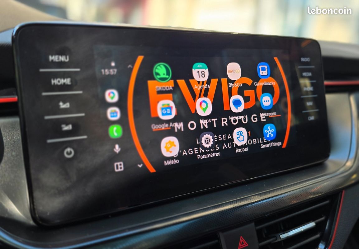 SKODA KAMIQ 1.0 TSI 110cv Monte-Carlo - DSG BVA - Apple Carplay & Android Auto - Coffre et barres de toit inclus (image 8)