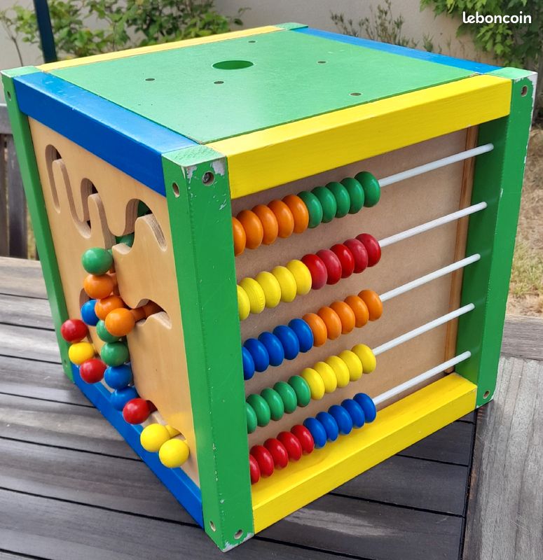Cube d'éveil en bois multiactivités (image 6)
