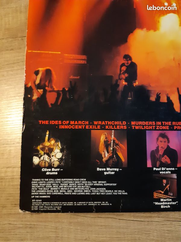 USA Vinyle 33t. IRON MAIDEN Killers - USA - 1981 – ST-12141 - (image 17)
