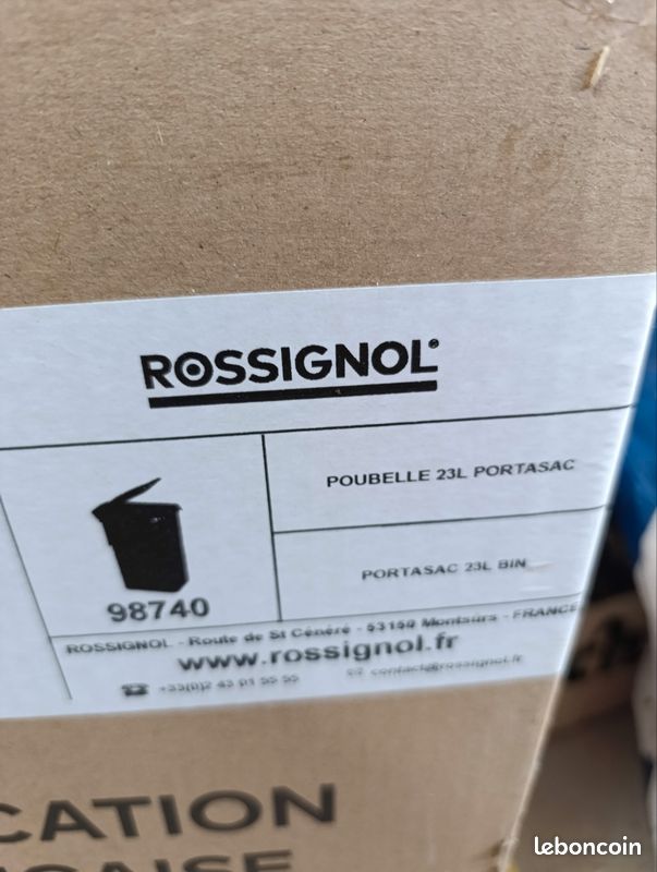 Poubelle de porte 23L Rossignol neuve (image 2)