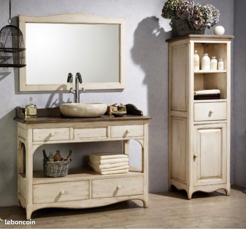 Meuble de salle de bain douche sous vasque avec miroir marque COLLIN ARREGO gamme LA GUARRIGUE (image 12)