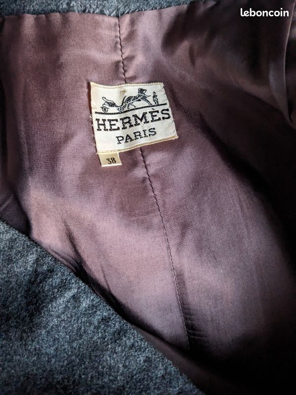 Jupe HERMÈS Taille 38 Couleur Brique - Occasion Très Bon état