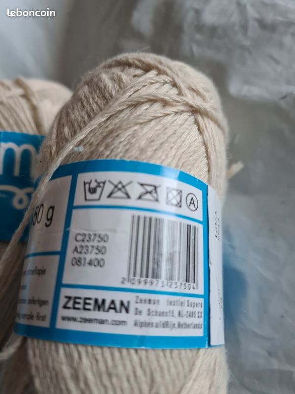 Lot de 4 pelotes ecru Amy de Zeeman (image 4)