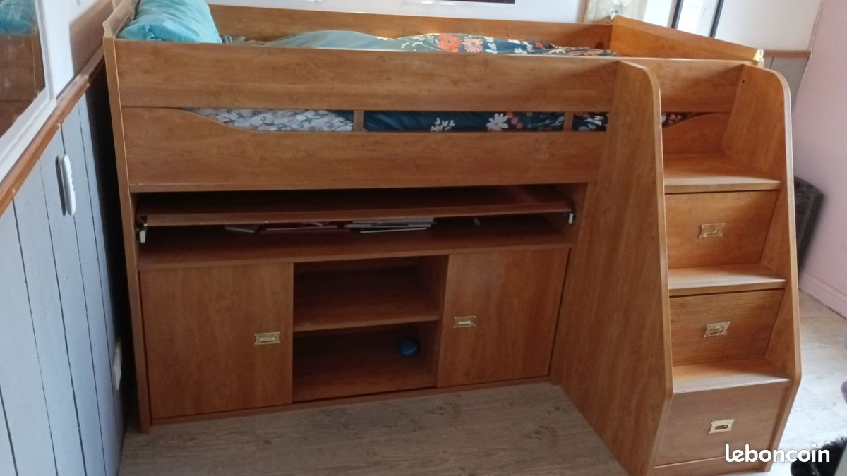 Lit bureau enfant (image 1)