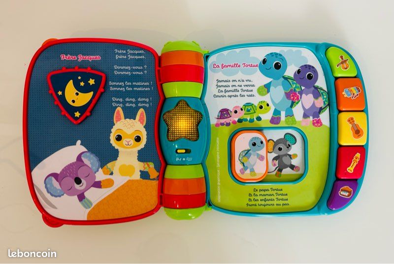 Vtech super livre enchanté des baby loulous 6-36 mois +50 chansons mélodies sons et phrases 6 comptines livre interactif parlant musical éducatif instruments de musique couleurs lot SOP77 (image 6)
