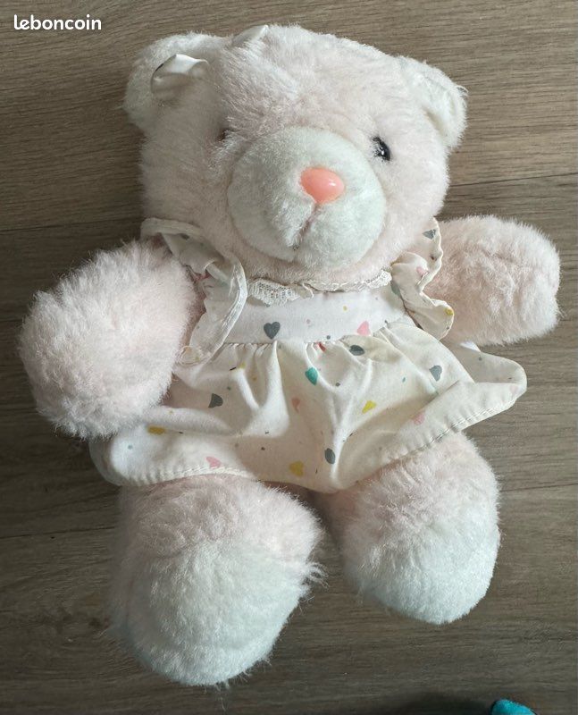 Peluche nounours rose (image 1)