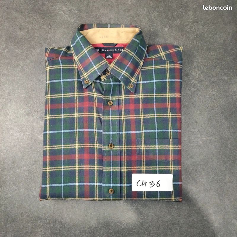 Chemise Old Navy Femme, Carreaux Rouge/vert, Manches Longues, Boutonnage, Taille S, Très Bon état