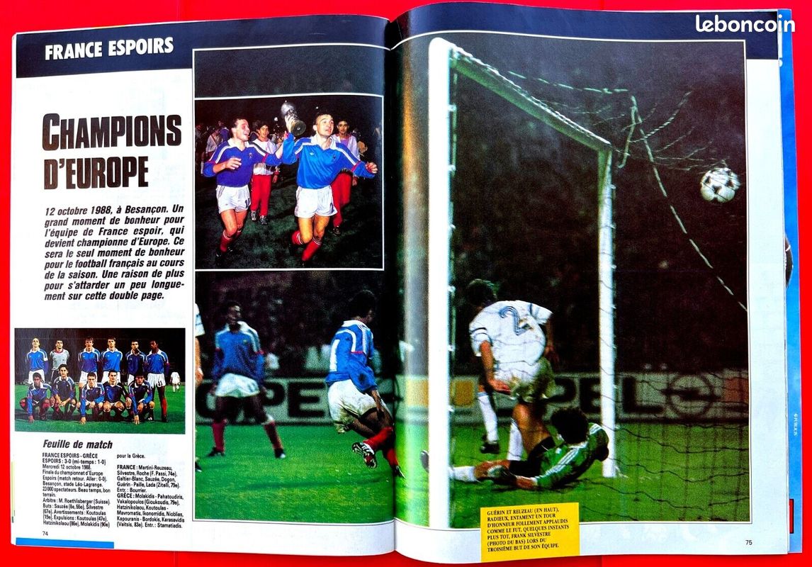 Fiche Football ONZE Mondial 1989 - France / Malherbe Caen (Divert/Rookie)