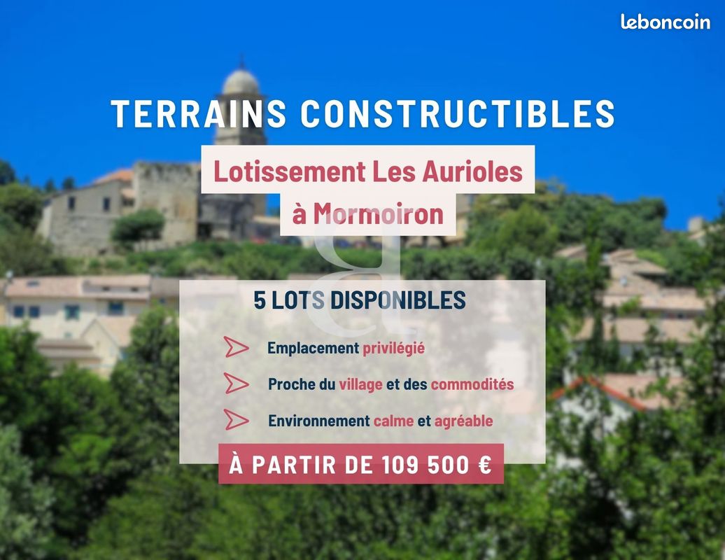 Terrain 500 m² · à Mazan · 500 m² · 109 500 €