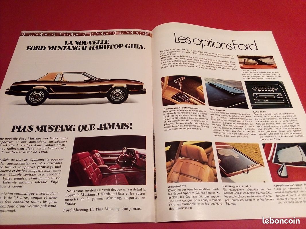 Catalogue Ford Escort, Taunus, Capri II, Granada, Mustang - 1976 (image 5)
