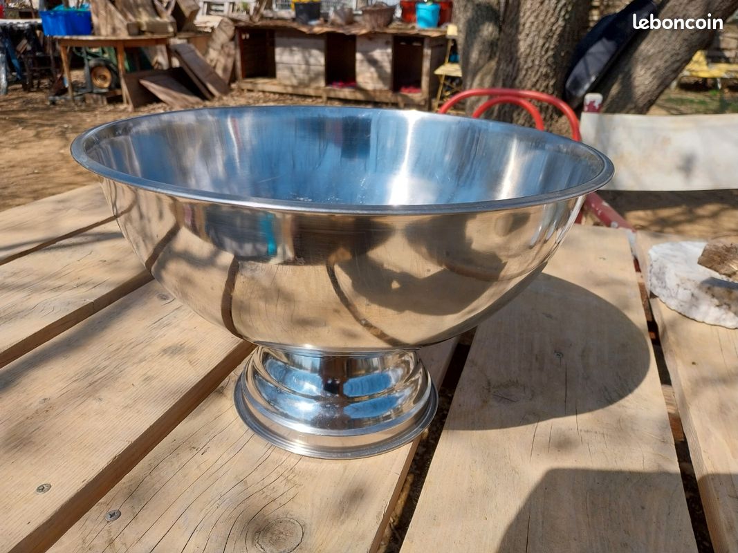 AM455 SEAU A CHAMPAGNE DEVAUX INOX BON ETAT