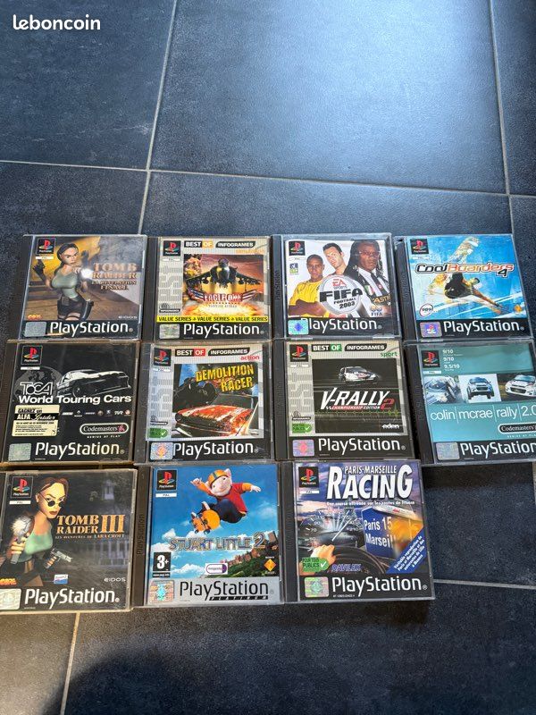 Lot De 11 Jeux PS1 – Sony PlayStation 1 – Occasion état Correct