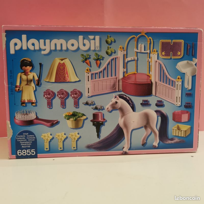 Playmobil Princess 6855 - Ecurie avec cheval à coiffer et princesse (image 3)