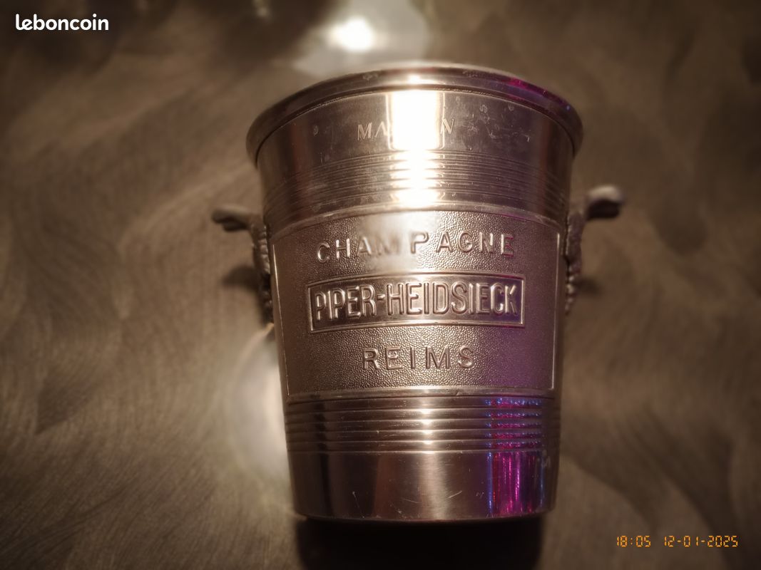Seau à Champagne Piper Heidsieck Reims – Vintage Publicitaire