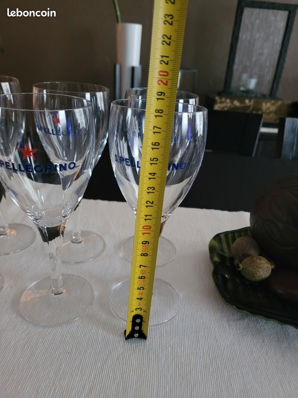 Lot de 6 verres à pieds San pellegrino (image 4)