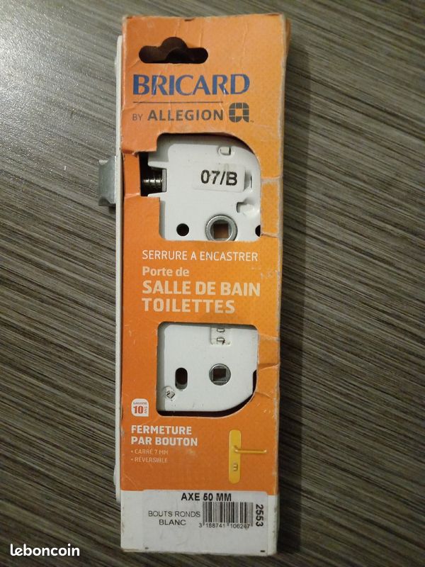 Fermeture par bouton bloc serrure condamnations (image 1)