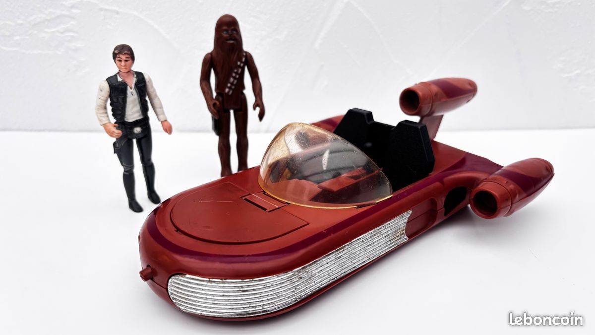 Star wars vintage Kenner Landspeeder Han Solo Chewbacca1978 (image 1)