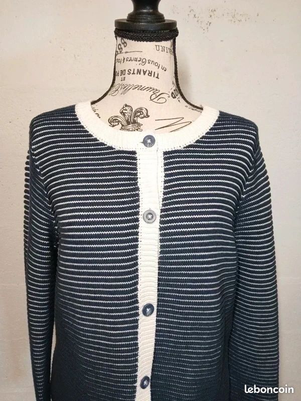 Gilet maille coton La Redoute T40/L – confortable et stylé (image 2)