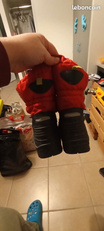 Boots de neige rouge T38 (image 2)