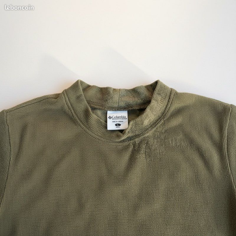 Pull Columbia homme beige/kaki – Taille L – Très bon état (image 2)