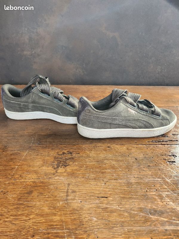 Chaussures Puma Puma Suede Femme Grise Puma Suède Femme Kaki