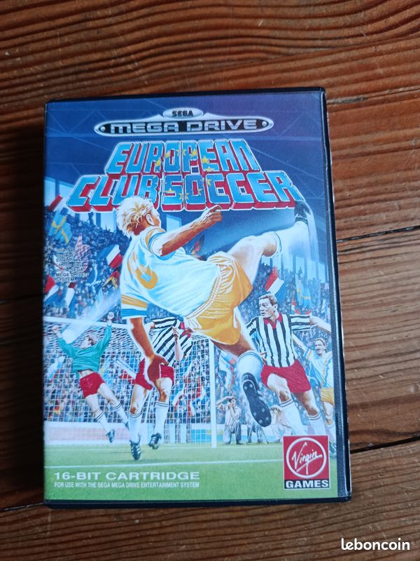 European Club Soccer SEGA Mga Drive Complet Pal EUR Occasion