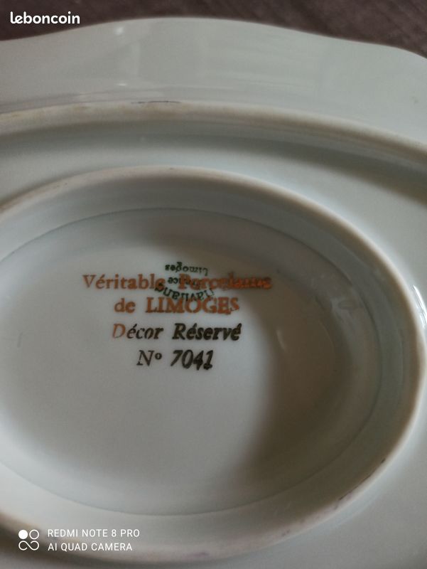 Sauciere porcelaine de limoges (image 2)