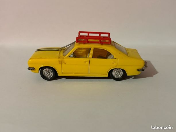 Peugeot 402 Taxi (bleu et jaune) - Dinky Toys (Repro) - 1/43ème en boite