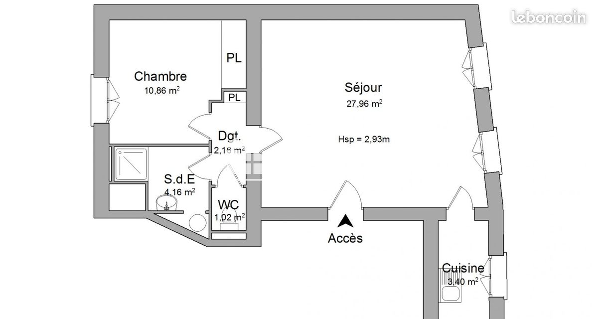 Appartement 2 pièces 50 m² · à Rennes · 50 m² · 659 €/mois
