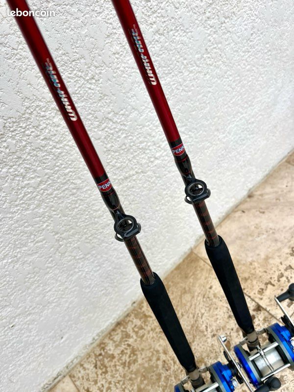 Moulinet De Pêche Vintage Penn Peer 209 Rouge - Niveau Vent - Pour Pêche En Mer