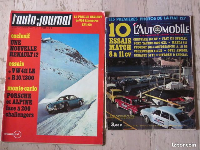 Documentation VW 411 LE - 2 revues avec essais (image 1)