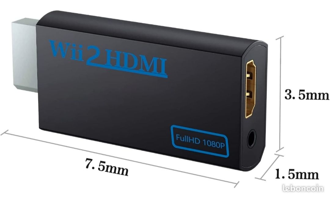 Adaptateur wii hdmi Convertisseur vidéo Full HD (image 4)