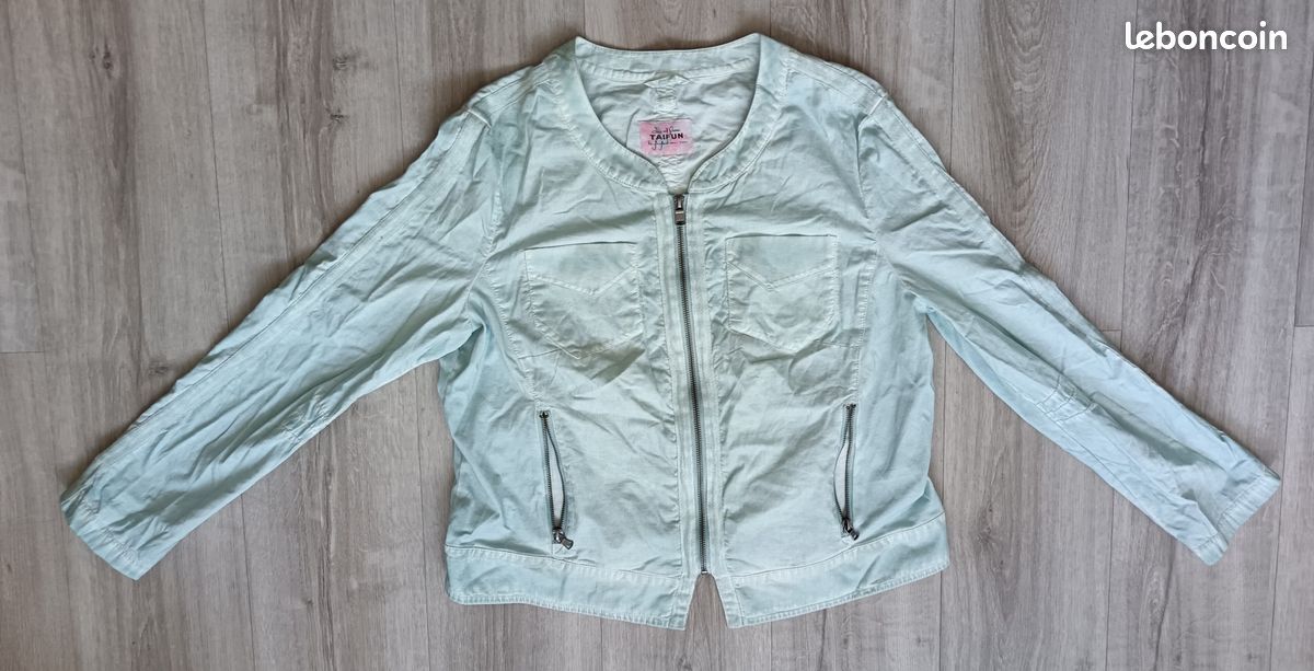 Blouson léger vert eau Taifun 46 (image 6)