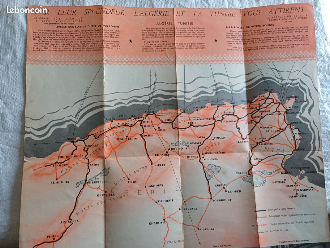 Publicité touristique pour l’Algérie et la Tunisie 1938 (image 3)